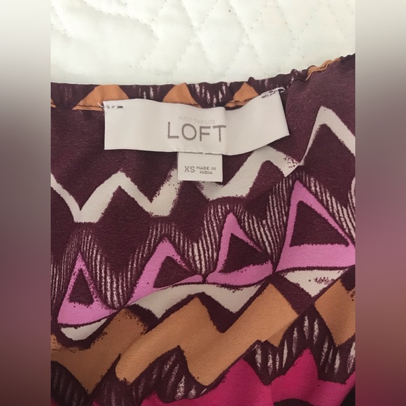 Loft Pink and Yellow Aztec Print Maxi Dress - Picture 6 of 6